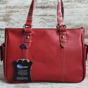 🟥NWT AmeriLeather Top Grain Leather Bag